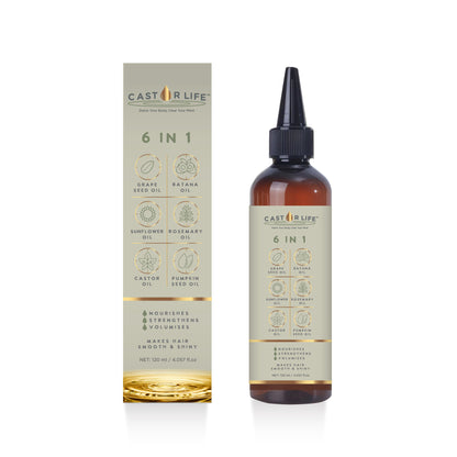 CastorLife 6 IN 1 Hair Oil -  120ml